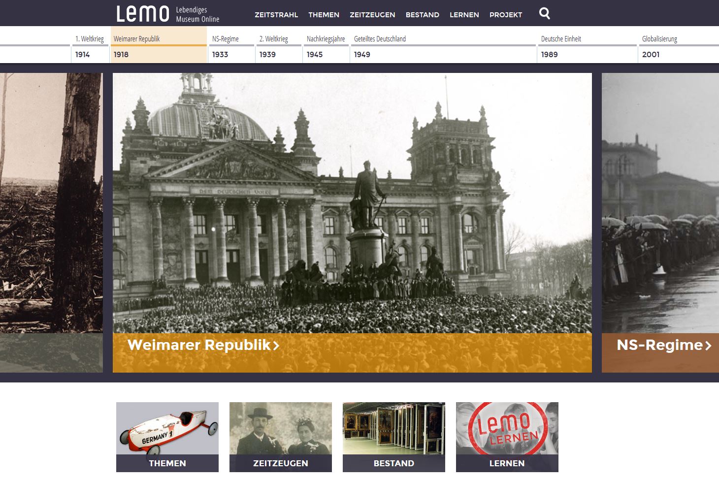 Cover: LeMO - Lebendiges Museum Online